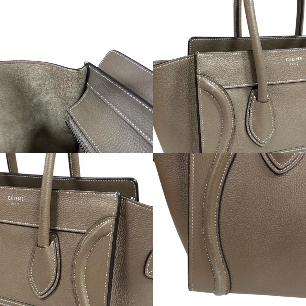 【美品】CELINE　ラゲージ　マイクロショッパー グレー　ハンドバッグ 楽天市場】【CELINE】セリーヌ ラゲージ マイクロショッパー