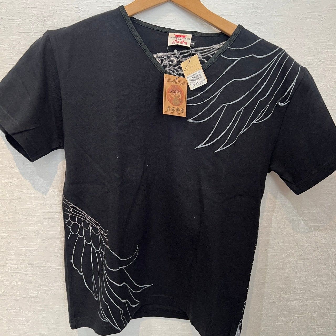 新品】27 S 鷹 黒 半袖 花旅楽団 シャツ 刺繍 和柄 Tシャツ - メルカリ