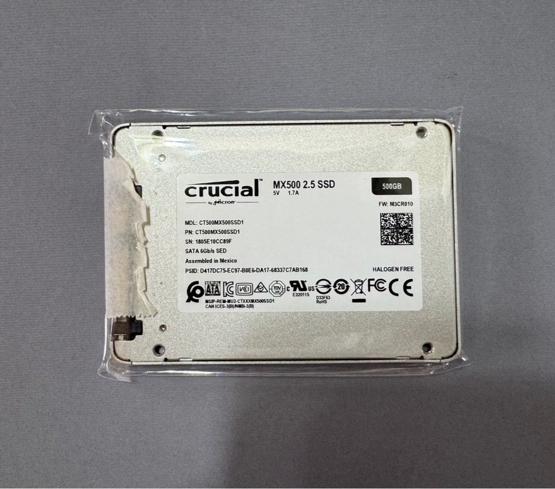 crucial 2.5インチ 内蔵型 SSD MX500 CT500MX500SSD1 500GB Micron 3D