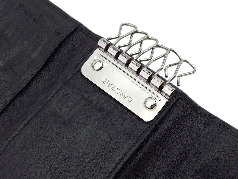 【未使用】BVLGARI　ブルガリ　ロゴマニア　キーケース　ブラック ブルガリ BVLGARI キーケース ロゴマニア ブラック レディース