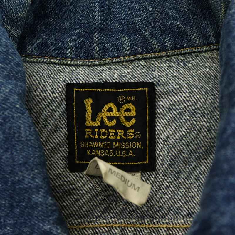 【美品】Lee RIDERS デニムジャケット　ジージャン　ネイビー　XL Lee リー アメリカンライダース 101J デニムジャケット