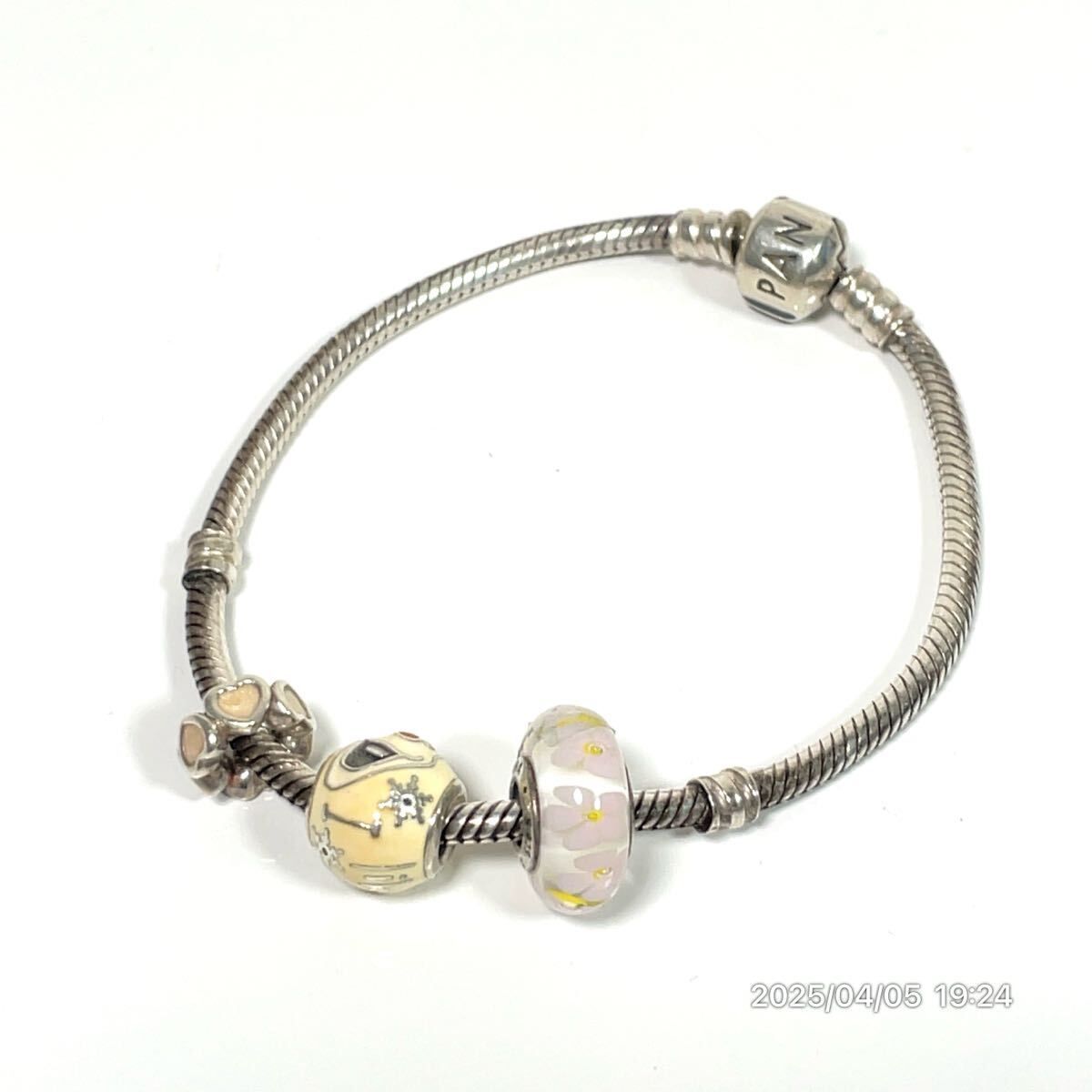 SILVER925 SV925 PANDORA パンドラ ハート フラワー ブランドロゴ ブレスレット アクセサリー 装飾品