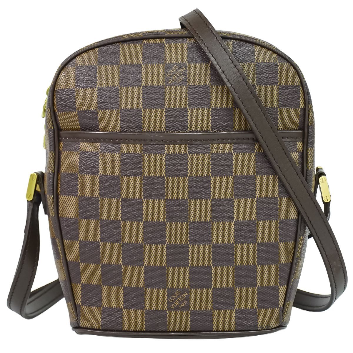 本物 ルイヴィトン LOUIS VUITTON LV イパネマ PM ダミエ エベヌ ショルダーバッグ ポシェット ブラウン N51294 Ipanema ビトン バッグ 中古 【フォロー割】