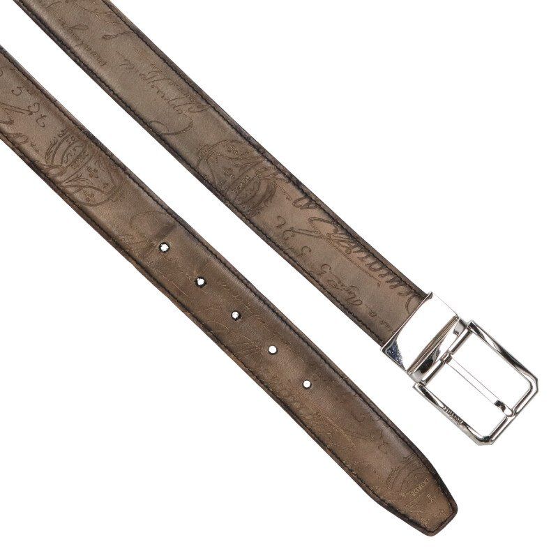  ベルルッティ カリグラフィバックルレザーベルト メンズ ベルト 小物