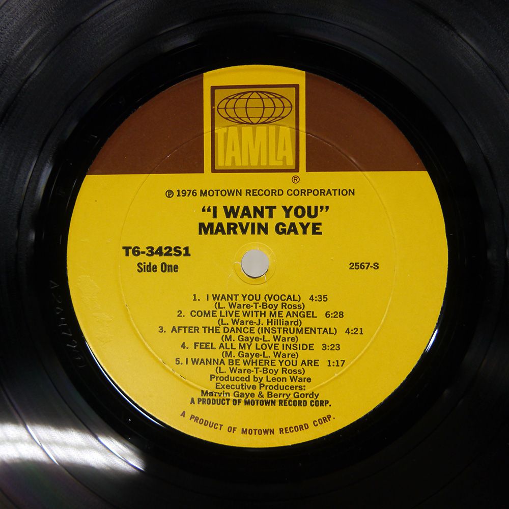 US盤 MARVIN GAYE I WANT YOU TAMLA T 6-342 S 1 LP
