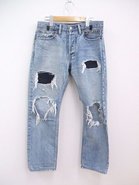 TAKAHIRO MIYASHITA TheSoloist グランジデニム grunge jean smd.0001AW20 MINEDENIM サイズ30 ジーンズ デニムパンツ ブルー メンズ タカヒロミヤシタザソロイスト 2-1208G