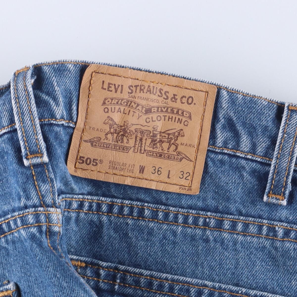 古着 90年代 リーバイス Levi's 505 REGULAR FIT STRAIGHT LEG