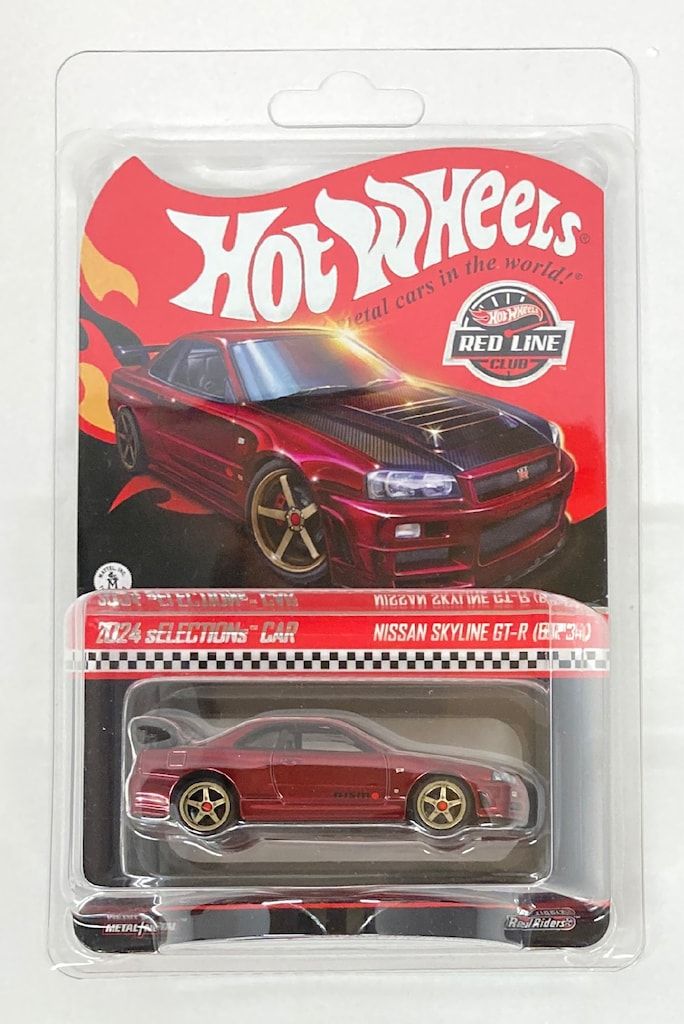 MATTEL 2025 SELECTIONS CAR HOTWHEELS NISSAN SKYLINE GT-R BNR34 HWF25