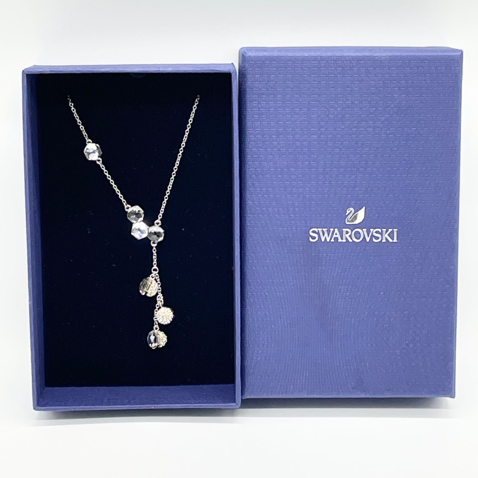 SWAROVSKI スワロフスキー クリスタル ペンダン ネックレス 多角形