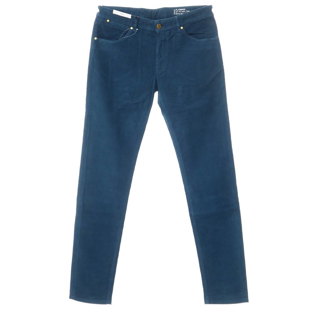 【新品】ピーティートリノ デニム PT TORINO DENIM SWING コットン コーデュロイ 5ポケット パンツ ダークピーコック【サイズ34】【メンズ】