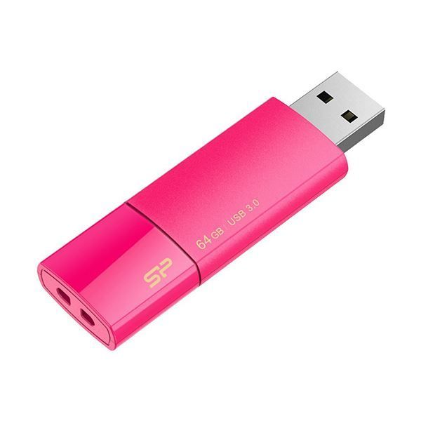 (まとめ) シリコンパワーUSB2.0フラッシュメモリ Ultima U05 64GB ピンク SP064GBUF2U05V1H 1個 