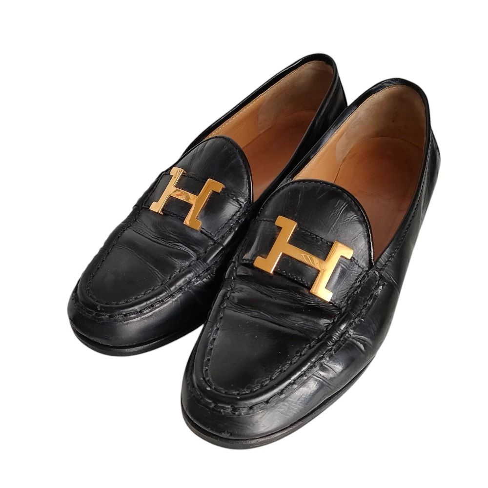 HERMES エルメス　コンスタンス　Hロゴ　レザー　ローファー　43 1/2 楽天市場】HERMES【エルメス】コンスタンス ローファー メンズ
