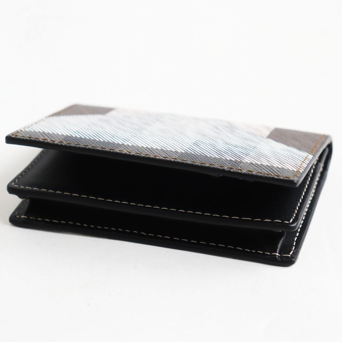 未使用品○BURBERRY バーバリー 8050794 FLINT Wallet レザー ジオ