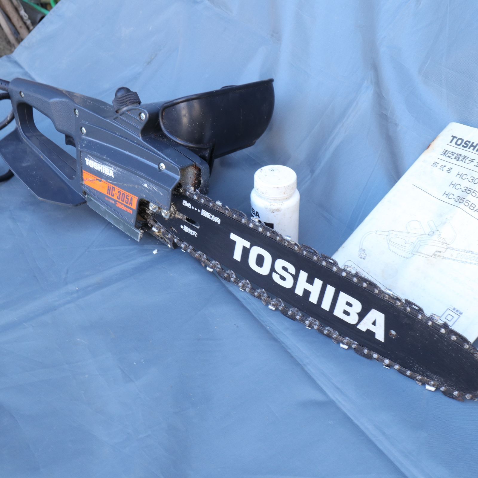 動作確認済・中古】TOSHIBA/東芝 電気チェーンソー/電動のこぎり HC 