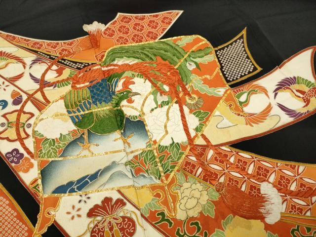 付け下げ　銀駒刺繍　刺繍　八重桜　金彩　金糸　着物　074w d 重宗玉緒 WEB SHOP