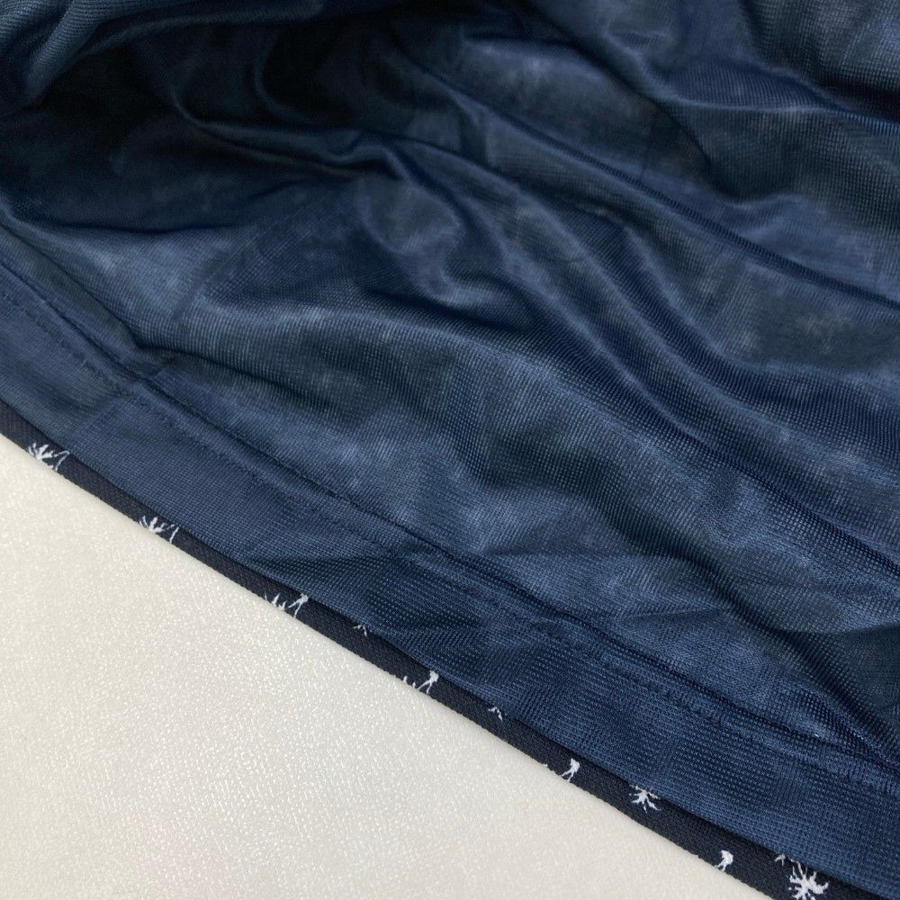 サイズ：M MUNSING WEAR マンシングウェア  半袖ワンピース ヤシ柄 ネイビー系 [240101450618] ゴルフウェア レディース ストスト サイズ：M MUNSING WEAR マンシングウェア 半袖ワンピース ヤシ