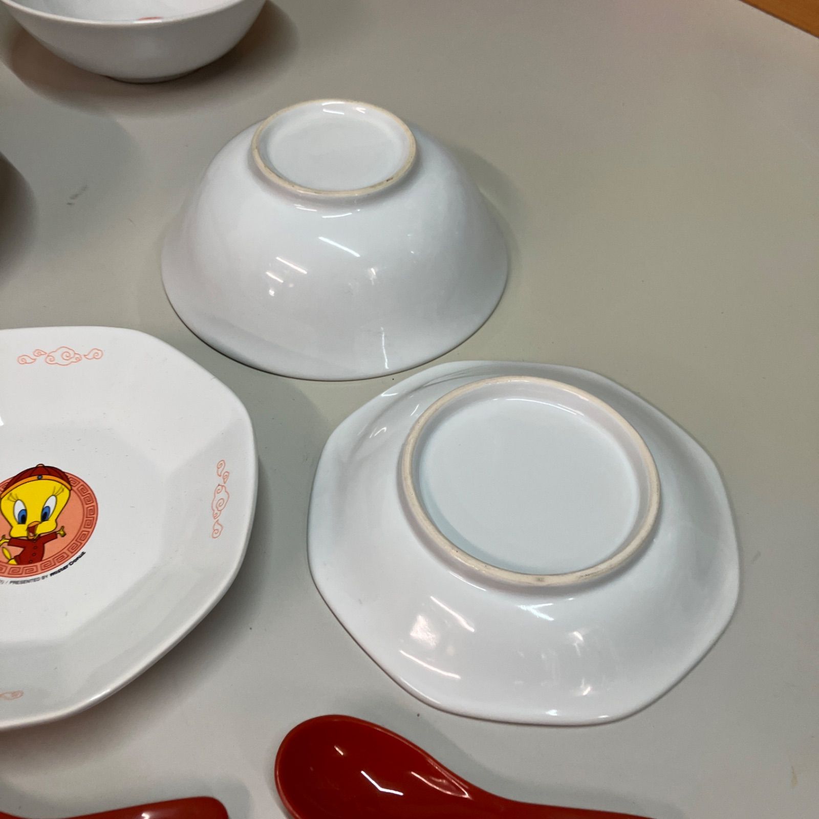 新品 ミスド トゥイーティー ラーメン丼 4点チャーハン皿 中華皿3点の