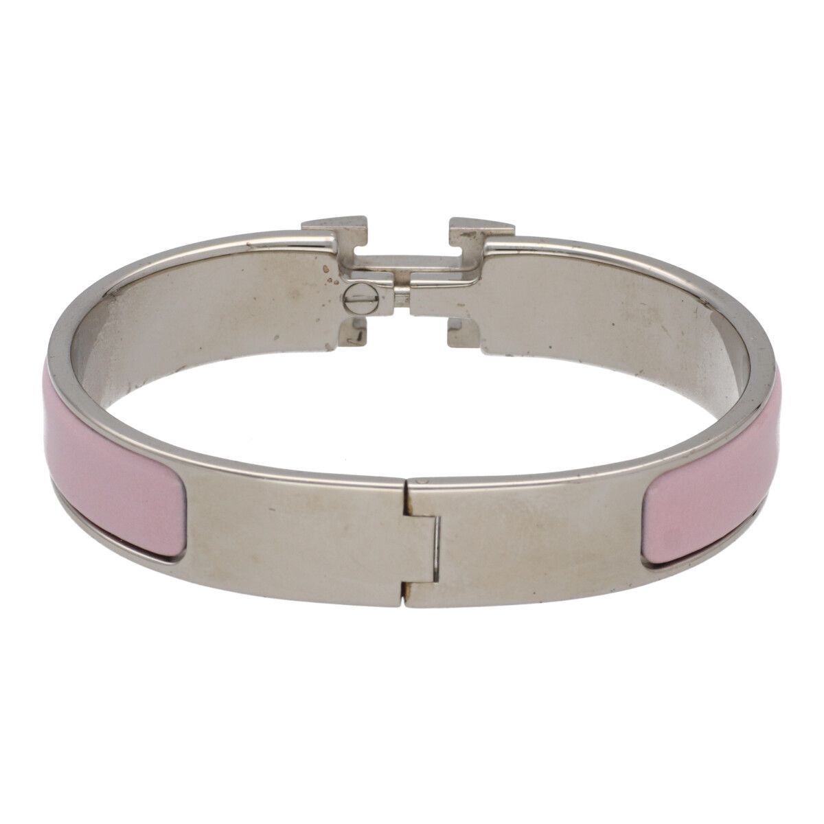 中古】 HERMES エルメス クリッククラック PM ピンク シルバー