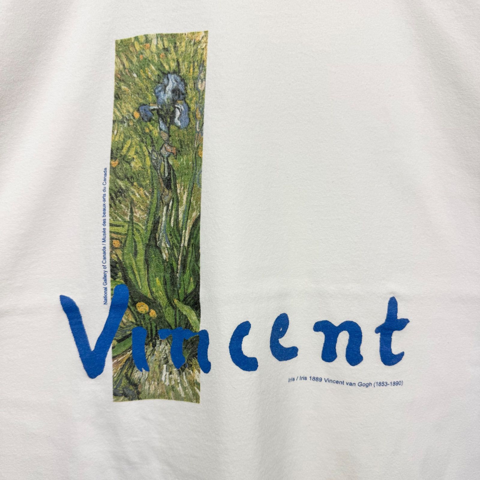 00s Van Gogh IRISES ART Print T-shirt Tee CANADA製 ファンゴッホ 