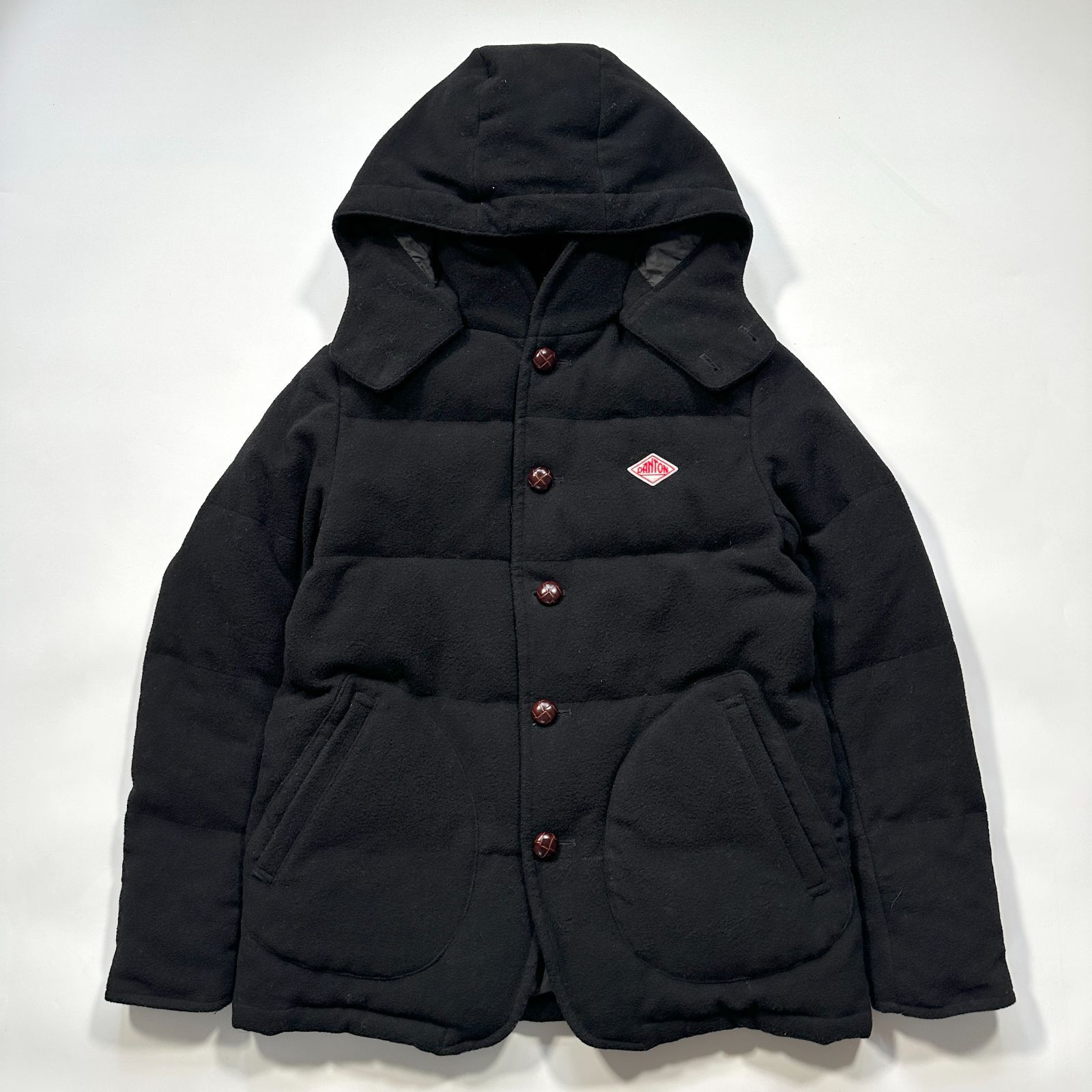 美品】DANTON ダントン BEAMS 別注ウールモッサ ダウンジャケット