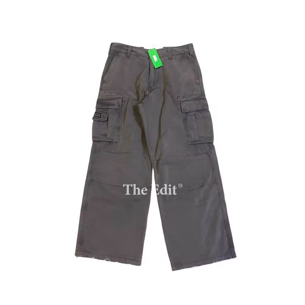 ERL pockets Vintage washed distressed Baggy cargo pants