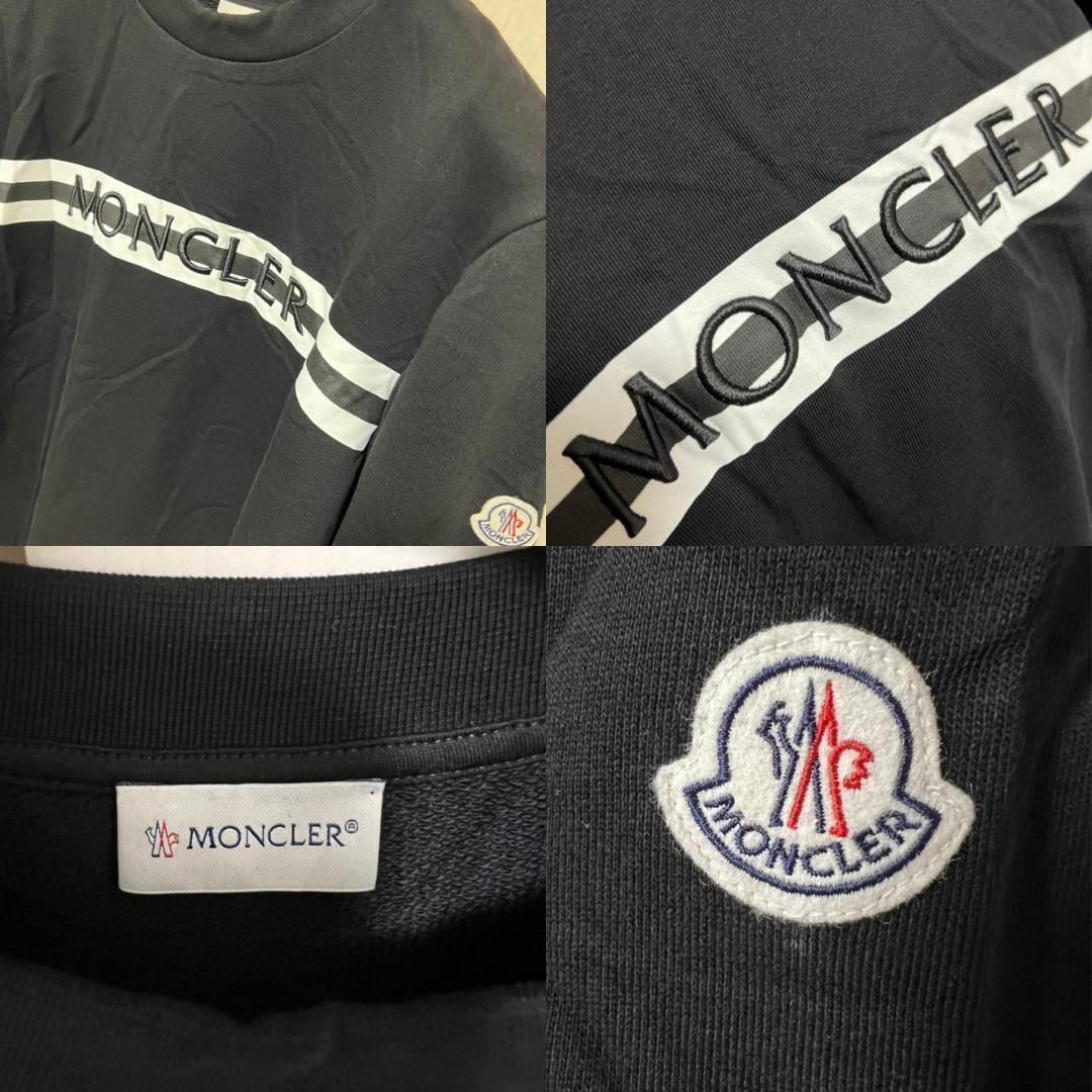 ☆新品未使用タグ付き☆本物保証！MONCLER ロゴストライプ スウェット