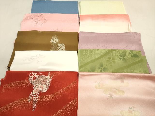 平和屋着物 和装小物 帯揚げ10枚セット 正絹 DAAX2063xg