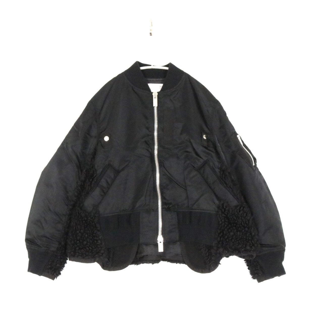 中古B】sacai サカイ 1 S レディース ミリタリーブルゾン MA-1 21AW Nylon Twill Mix Blouson  ナイロンツイルミックスブルゾン 21-05745 中古B 古着 - メルカリ