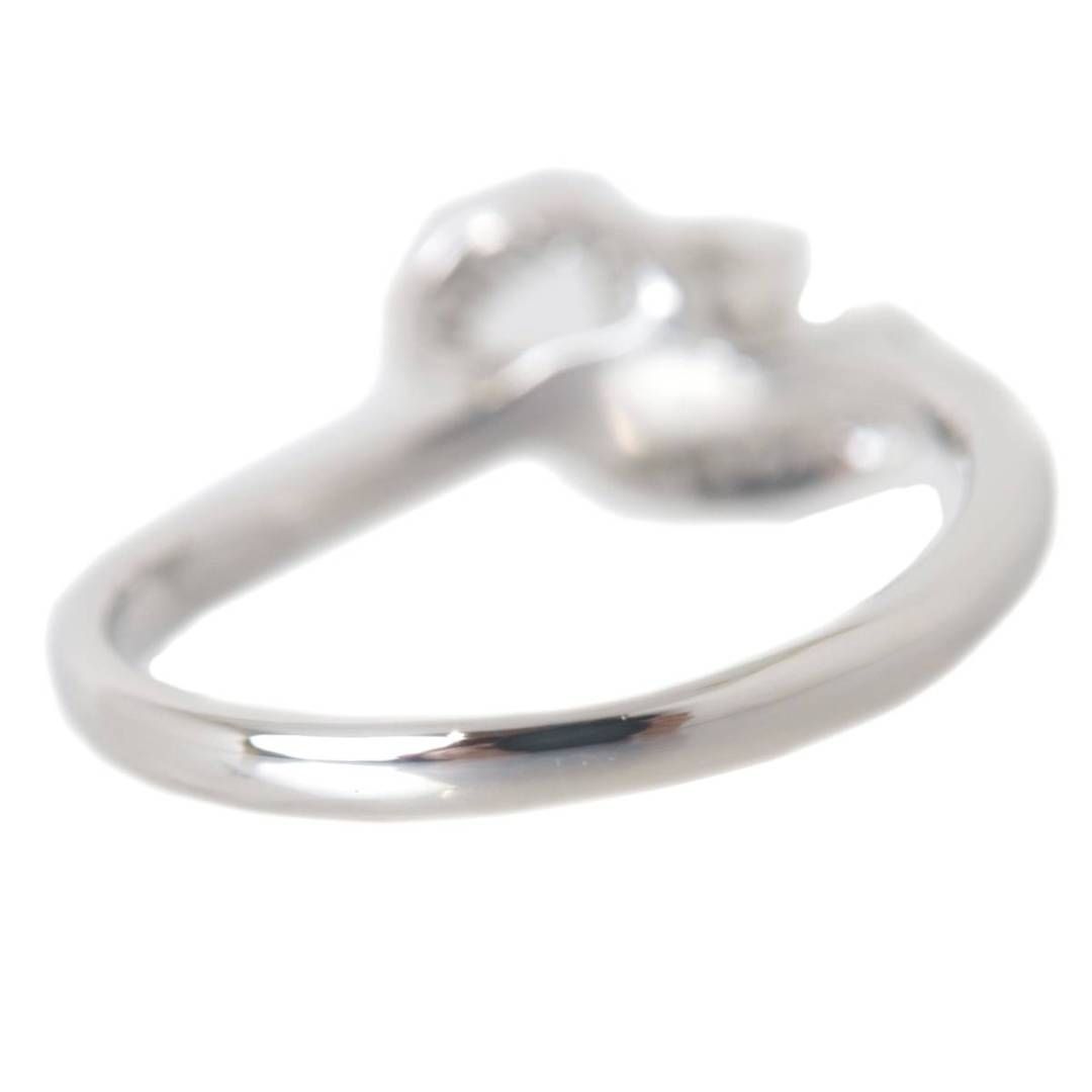 PT900リング Pt900 プラチナ ダイヤ デザイン リング 指輪 0.322ct 0.10ct 15