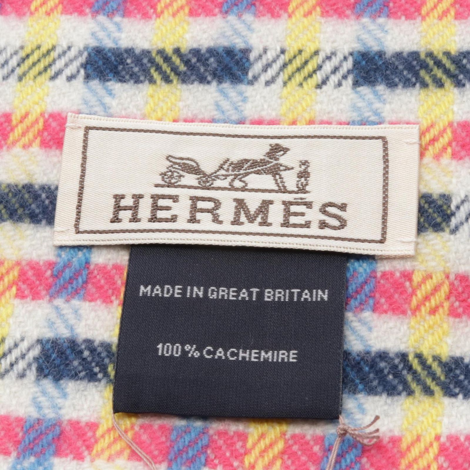 【未使用品】HERMES  マフラー　メンズ　Hエコセ エルメス HERMES マフラー Hエコセ マルチカラー その他