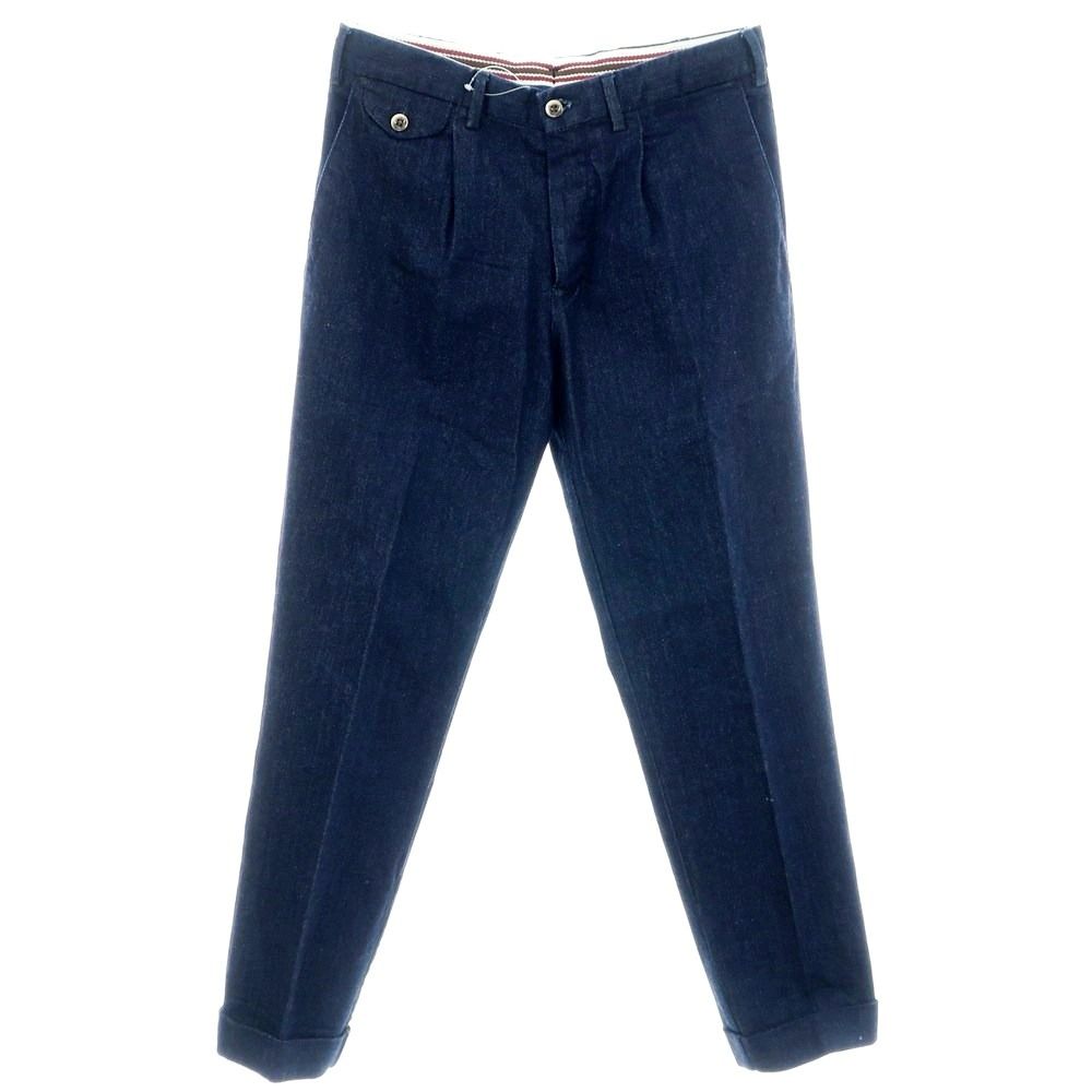 【美品】GERMANO テーパード コットン スラックス パンツ 44 極美品】GERMANO テーパード コットン スラックス パンツ 44