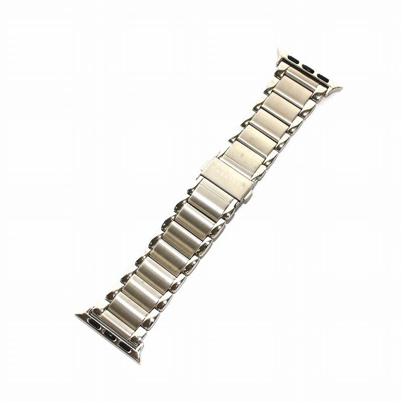 ケースティファイ CASETiFY アップルウォッチ Apple Watch セルラー gen4 バンド ステンレス シルバー /YT ■BM
