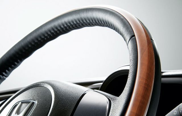 HONDA ホンダ NONE N-ONE エヌワン ホンダ純正 ウッディテイストパッケージ ステアリングガーニッシュ装備無し車用 2015.10～次モデル