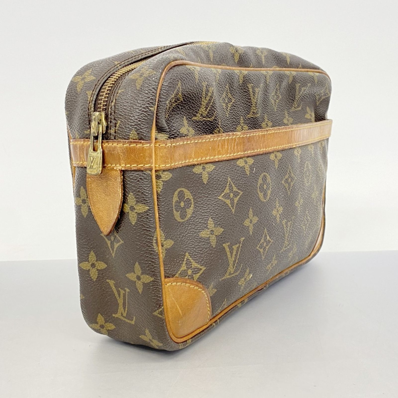ルイヴィトン クラッチバッグ モノグラム ロゴ ブラウン コンピエーニュ28 LOUIS VUITTON ルイヴィトン モノグラム コンピエーニュ 28