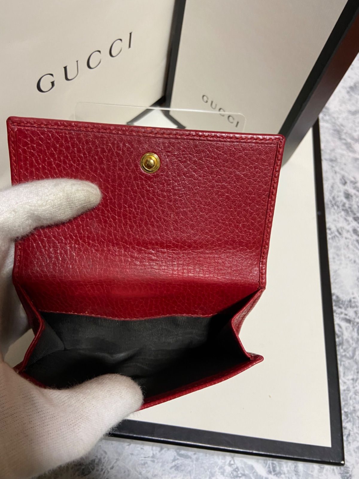 人気の福袋 注目ショップ 新品、未使用 GUCCI グッチ 二つ折り財布