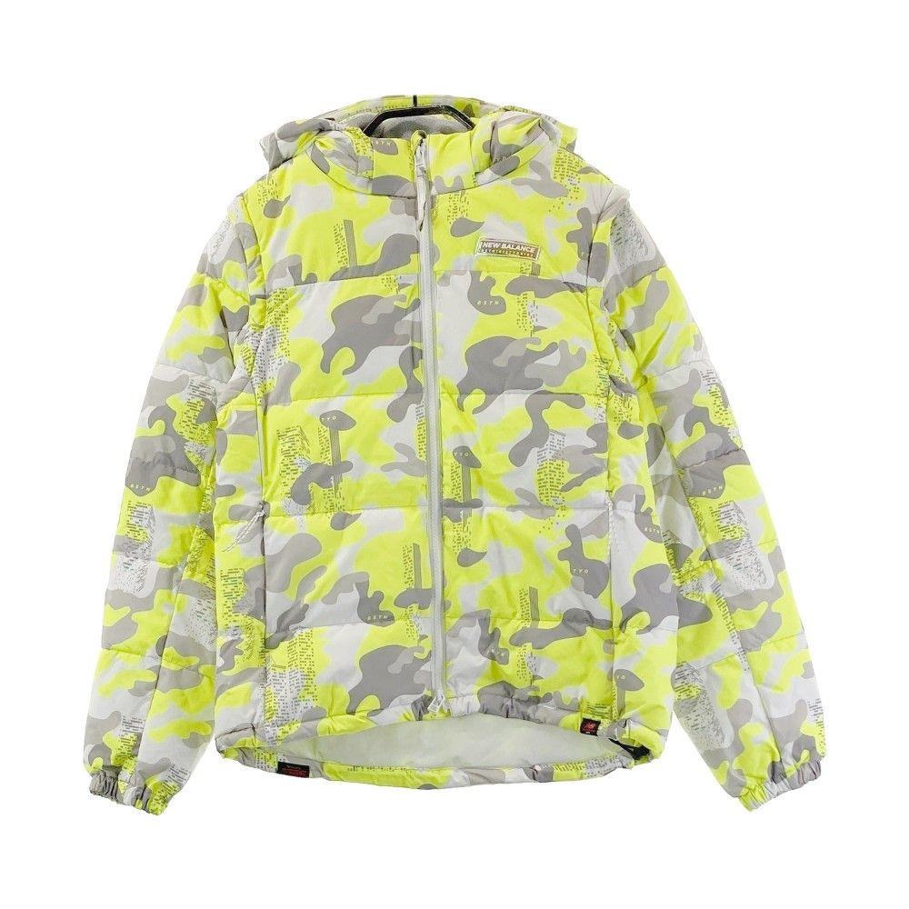 新品 ニューバランス ゴルフ 中綿 ジャケット 総柄 イエロー 1 New Balance GOLF ニューバランスゴルフ ゴルフウェア メンズ 中綿