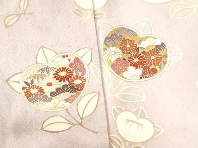 平和屋着物○訪問着 駒刺繍 橘花文 金彩 正絹 逸品 CAAW7503yc - メルカリ