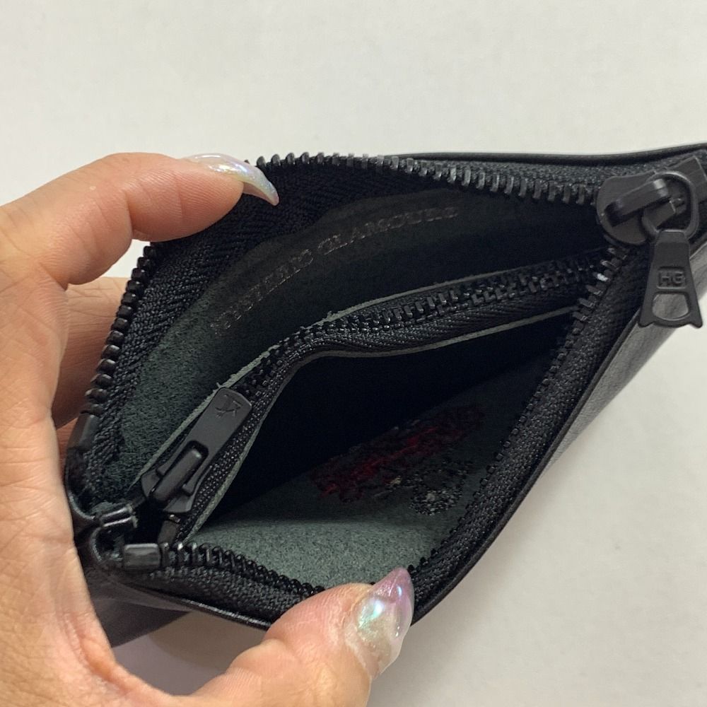 HYSTERIC GLAMOUR ブラック レザーコインケース 04w4639▽※【中古】HYSTERIC GLAMOUR ヒステリックグラマー