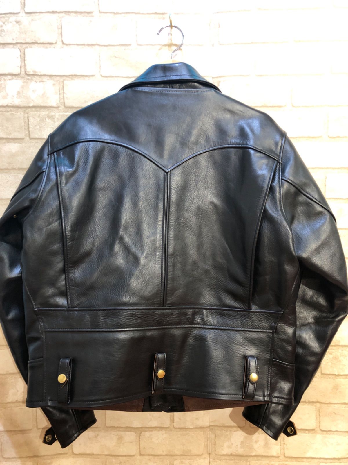 Dapper's 50's Style Mortorcycle Leather Jacket - メルカリ