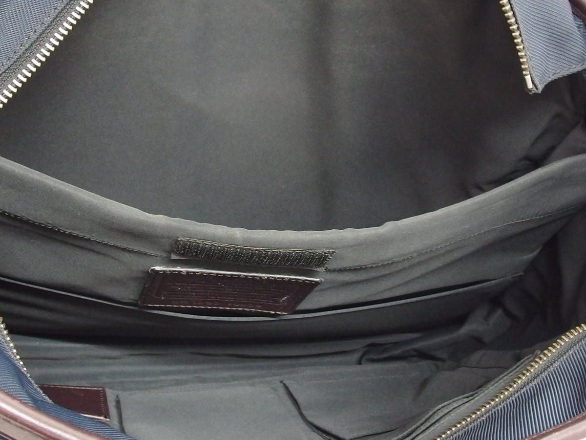 COACH コーチ クロスビー 70634 ナイロン ネイビー ビジネスバッグ