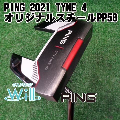 中古】パター ピン PING 2021 TYNE 4/オリジナルスチールPP58//3[4597 