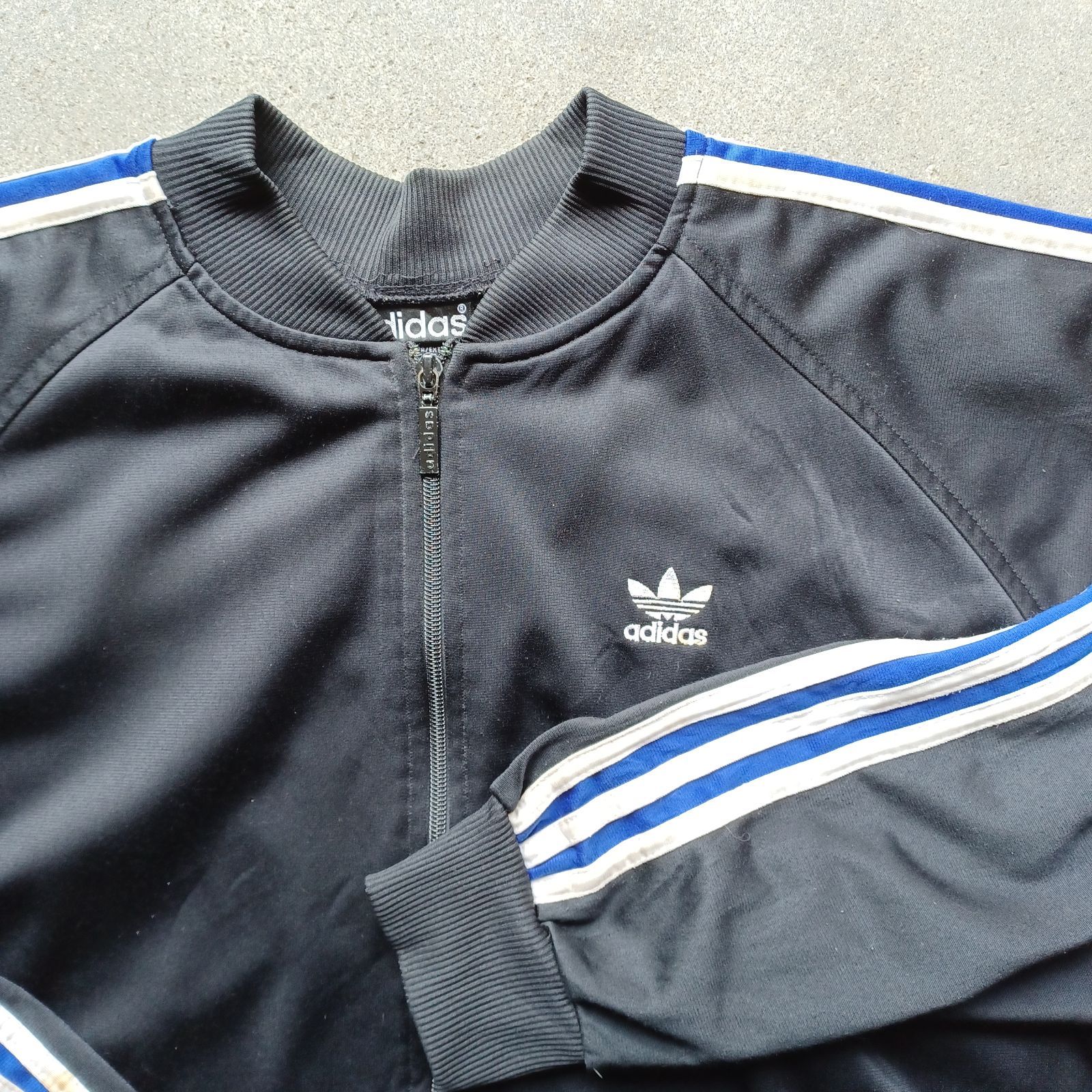 80's adidasトレフォイル　万国旗タグ BIG TRACK JACKET 80's adidasトレフォイル 万国旗タグ BIG TRACK JACKET - メルカリ