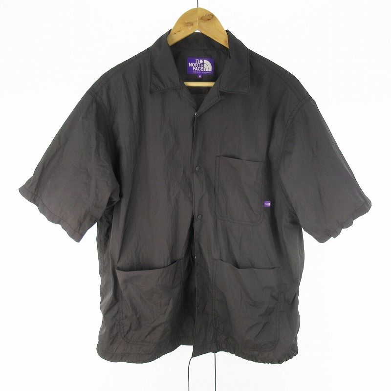 ザノースフェイス THE NORTH FACE 25SS Nylon Taffeta Field S|S Shirt シャツ 半袖 N25SG055 ナイロン Asphalt Gray グレー M 株 ナナミカ