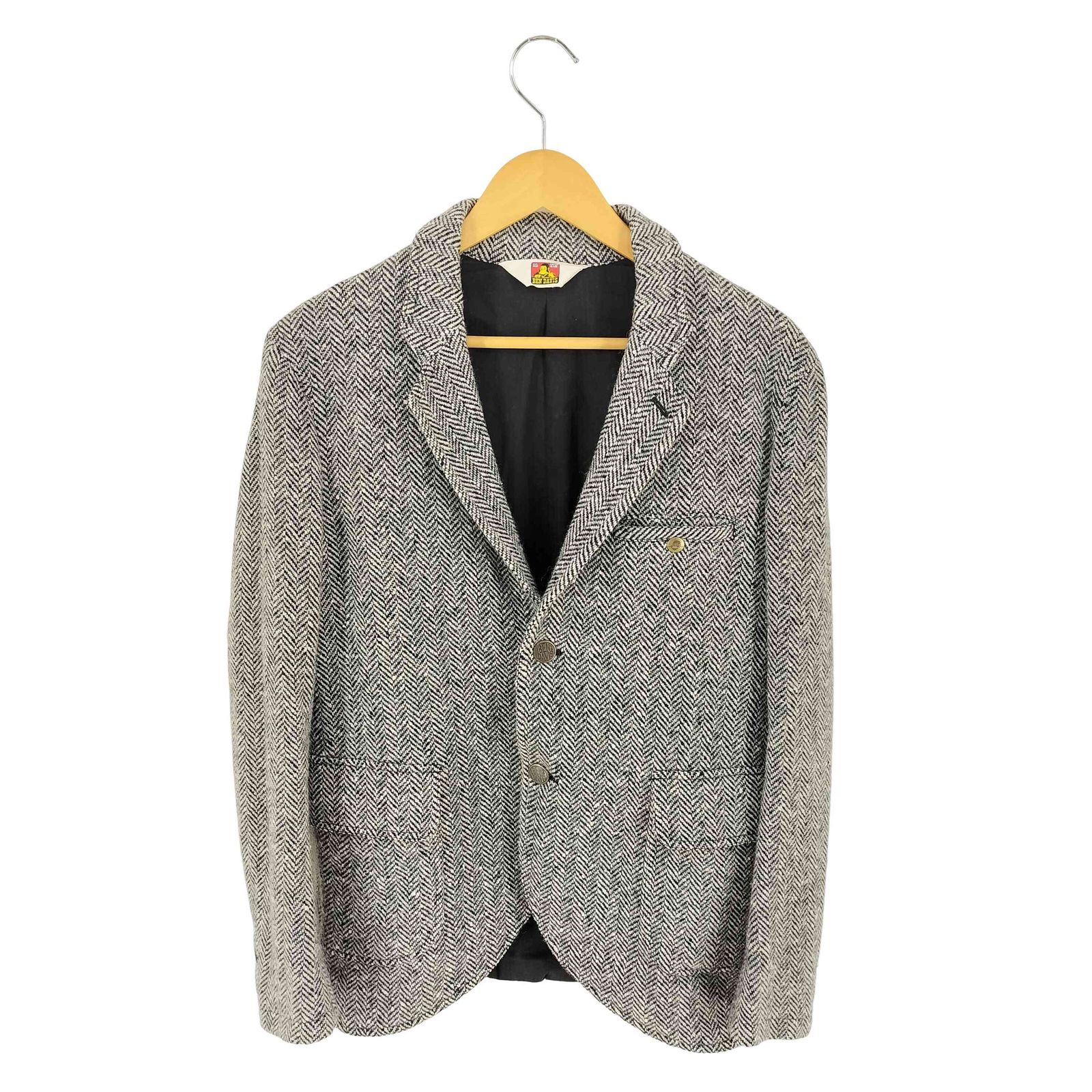 ベンデイビス BEN DAVIS ヘリンボーン ウールナイロン 2B