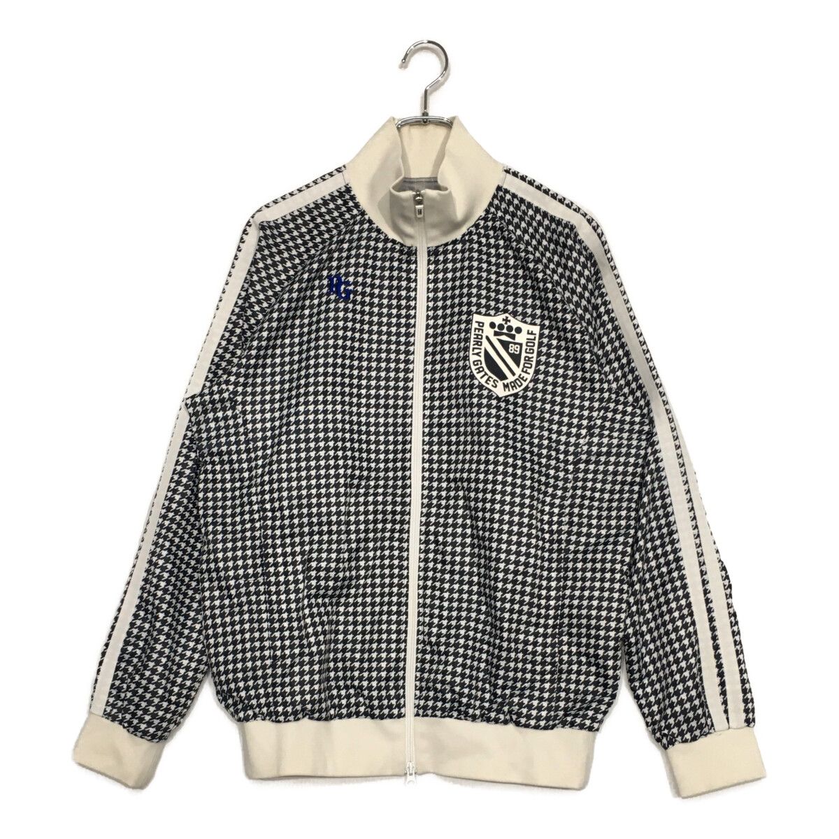 メンズ パーリーゲイツ PEARLY GATES ブルゾン 5 L 紺×白 蓄熱ジャケット 千鳥柄