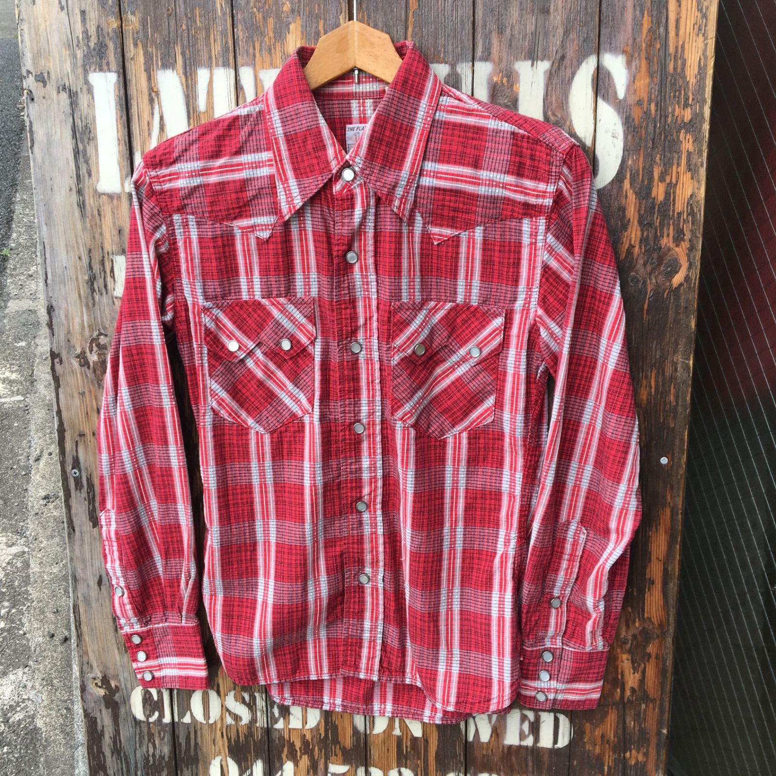 【最終値下げ】FLAT HEAD XL バッファローチェック ネルシャツ 42 最終値下げ】FLAT HEAD XL バッファローチェック ネルシャツ 42