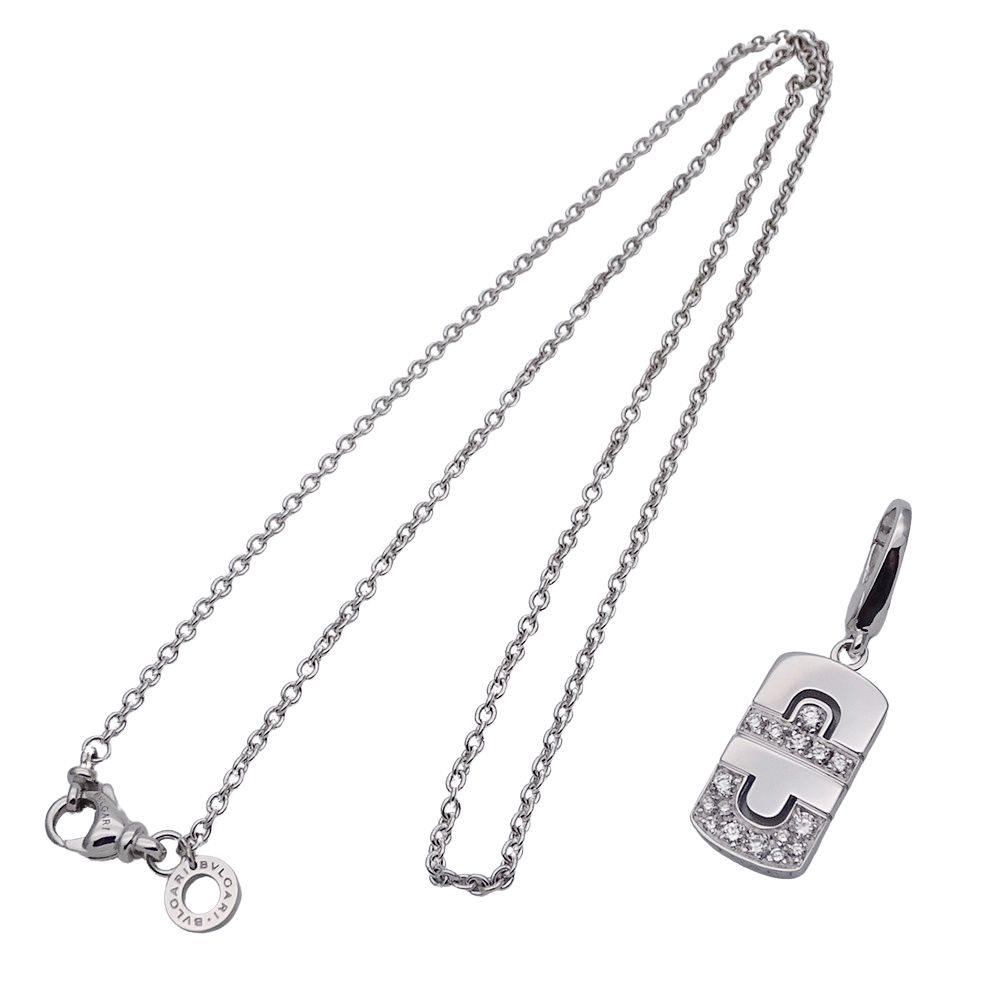 ブルガリ BVLGARI ネックレス レディース ブランド 750WG ダイヤモンド  