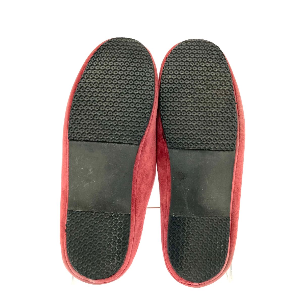 HERMES エルメス ルームシューズ 表記サイズ:40 スエード/Hロゴ  