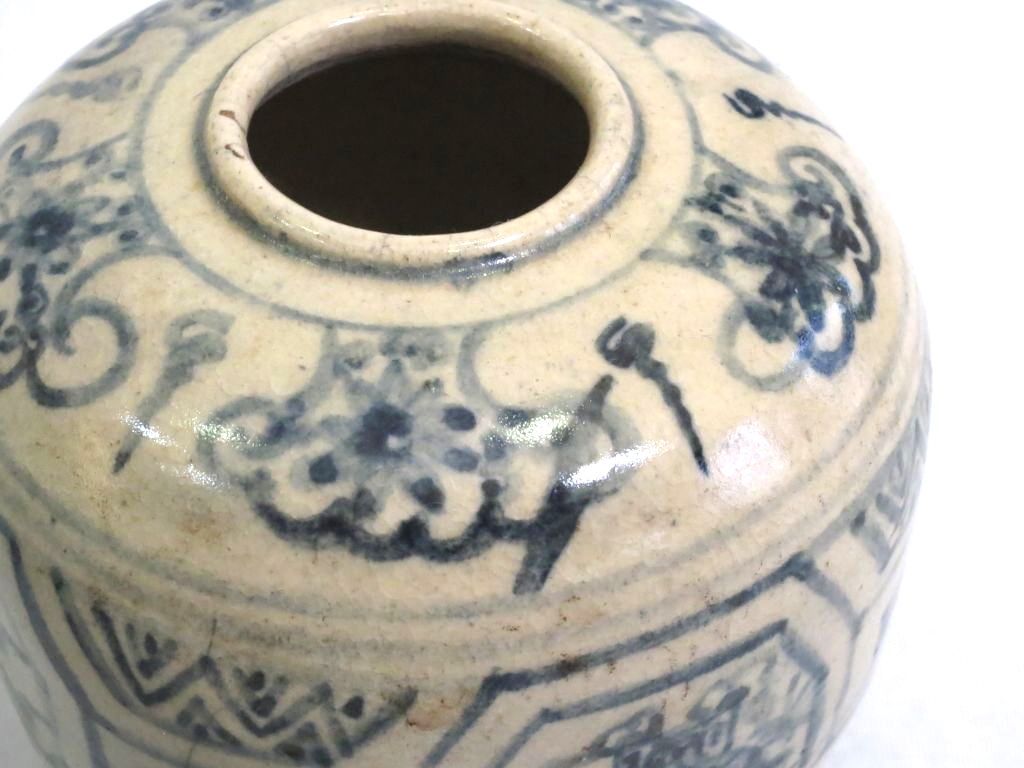 223391】 中国古美術 安南 染付 小壺 陶磁器 青花 - メルカリ