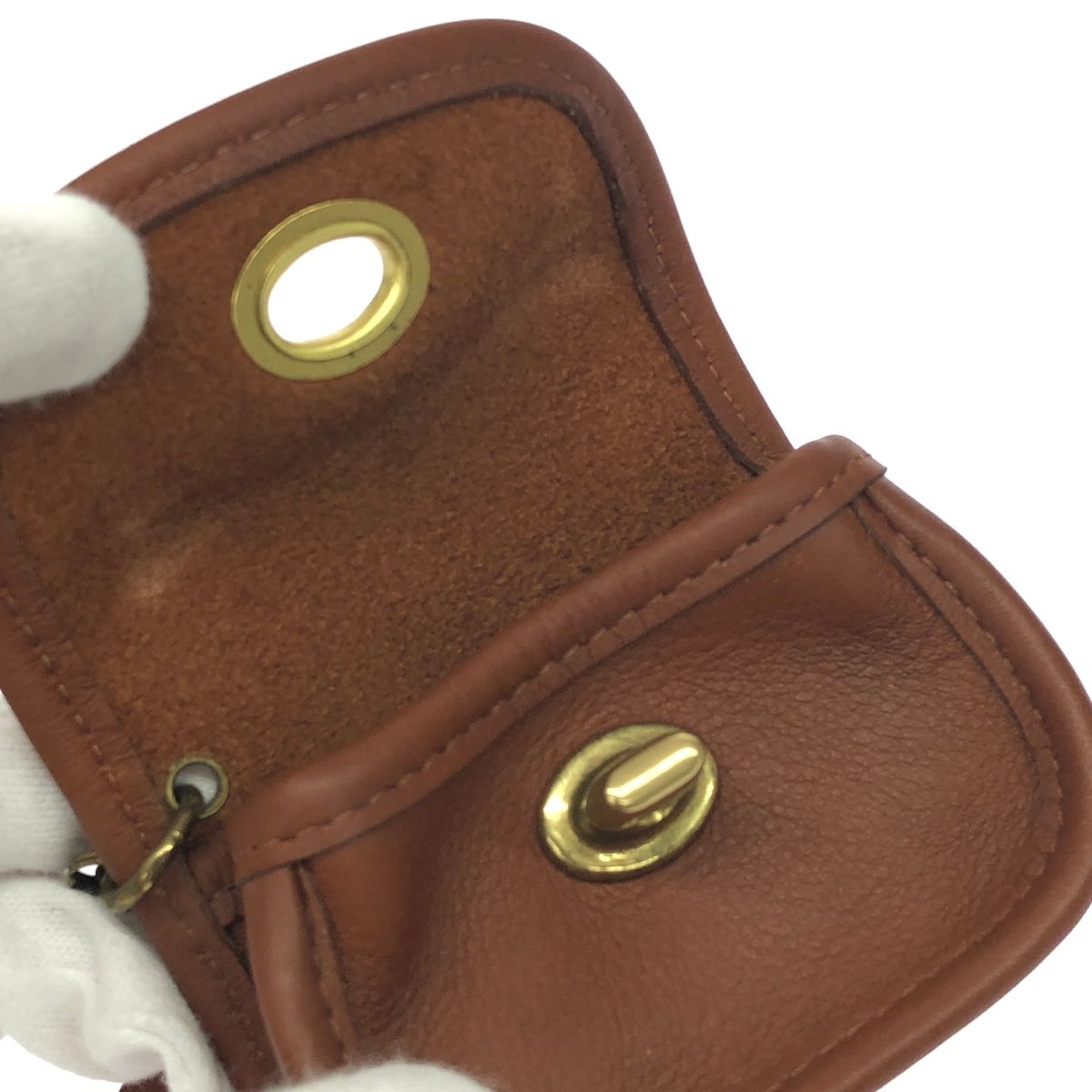 COACH オールドコーチ バッグモチーフ キーリング付コインケース 